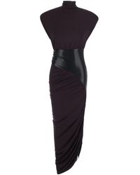 ANDAMANE - Ursula Draped Midi Dress - Lyst