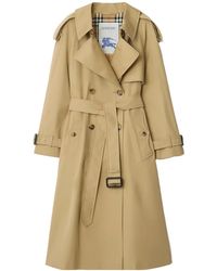 Burberry - Long Gabardine Fitzrovia Trench Coat - Lyst