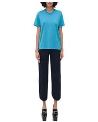 Bottega Veneta - Plain Knitted Cotton T-Shirt - Lyst