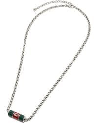Gucci - Necklace With Web Detail - Lyst