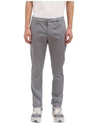 Dondup - Gaubert Logo Plaque Pants - Lyst