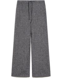 Max Mara - 'S Mina Drawstring Mid-Rise Cropped Trousers - Lyst