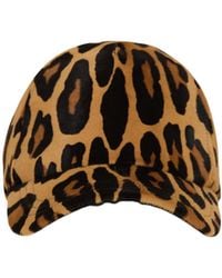 Balmain - Leopard Patterned Cap - Lyst