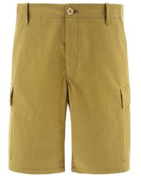 KENZO - Knee-Length Cargo Shorts - Lyst