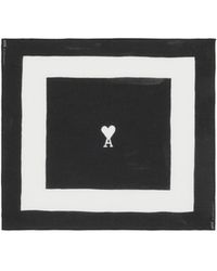 Ami Paris - Ami De Coeur Printed Scarf - Lyst