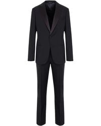 Giorgio Armani - Peak-Lapel Single-Breasted Suit - Lyst