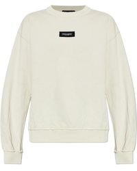 Dolce & Gabbana - Vintage Effect Logo Patch Sweatshirt - Lyst