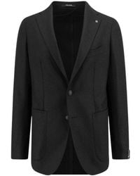 Tagliatore - Straight-Hem Single-Breasted Blazer - Lyst