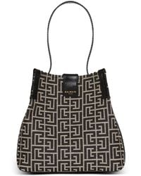 Balmain - Jacquard Release Bucket Bag - Lyst