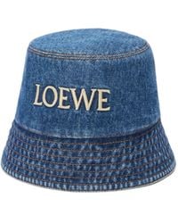 Loewe - Denim Bucket Hat - Lyst