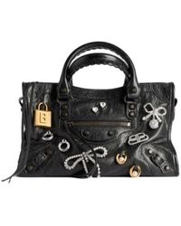 Balenciaga - Le City Small Bag With Pins - Lyst