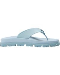 Prada - Soft Cage Vinyl Thong Sandals - Lyst