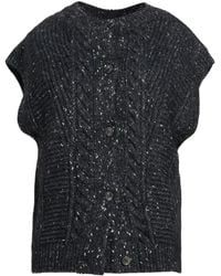 Max Mara - Two-Tone Knitted Sleeveless Top - Lyst