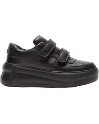 Acne Studios - Touch-Strap Platform Sneakers - Lyst