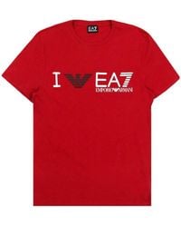EA7 - Logo Printed T-Shirt - Lyst