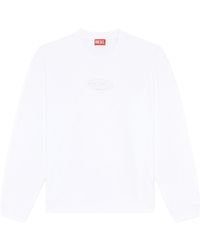 DIESEL - Cut-Out Oval D Logo Sweatshirt - Lyst
