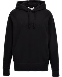 JW Anderson - Jw Anderson Logo Embroidered Drawstring Hoodie - Lyst