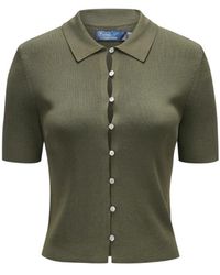 Polo Ralph Lauren - Button Short-Sleeve Top - Lyst