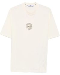 Stone Island - Logo-Print Cotton T-Shirt - Lyst