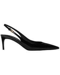 Dolce & Gabbana - Dg Plaque Slingback Pumps - Lyst