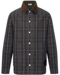 Dior - Homme Checked Long-Sleeved Jacket - Lyst