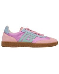 Balmain - Swan Suede And Nylon Trainers - Lyst
