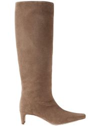 STAUD - Suede Boots - Lyst