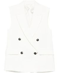 Max Mara - Staia Double-Breasted Waistcoat - Lyst