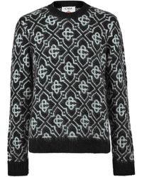 CASABLANCA - Logo Crewneck Sweater - Lyst
