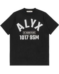 1017 ALYX 9SM - 1017 9Sm Logo Printed Crewneck T-Shirt - Lyst