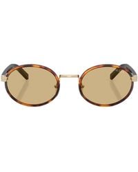 Prada - Eyewear Oval Frame Sunglasses - Lyst