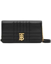 Burberry - Lola Logo Plaque Chained Wallet - Lyst