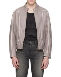 DIESEL - Leather Biker Jacket - Lyst