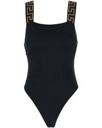 Versace - Sleeveless One-Piece Swimsuit - Lyst