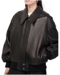 KHAITE - Shelman Leather Jacket - Lyst