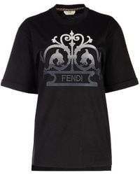 Fendi - Logo T-Shirt - Lyst
