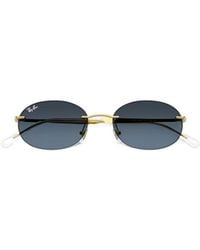 Ray-Ban - Oval-Frame Rimless Sunglasses - Lyst