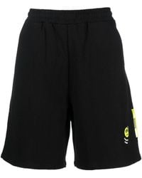 Barrow - Logo Printed Straight Hem Shorts - Lyst