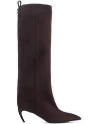 The Attico - Heeled Suede High Boots - Lyst