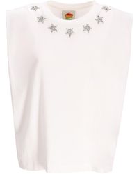 FARM Rio - Star-Embellished Tank Top - Lyst