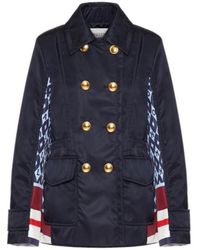 Valentino - Foulard Archive Print Peacoat - Lyst