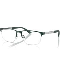 Emporio Armani - Rectangular Frame Glasses - Lyst