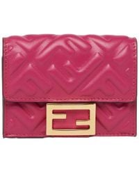 Fendi - Fuchsia Nappa Leather Wallet - Lyst