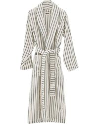 Tekla - Striped Bathrobe - Lyst