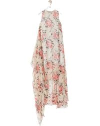 Loewe - Sleeveless Asymmetric Hem Maxi Dress - Lyst