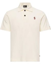 Moncler - Grenoble Logo-Patch Short-Sleeved Polo Shirt - Lyst