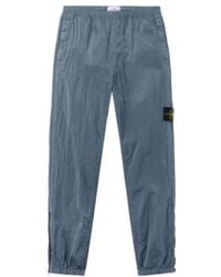 Stone Island - Logo-Patch Elasticated Waistband Trousers - Lyst