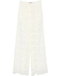 Twinset - Lace Trousers - Lyst