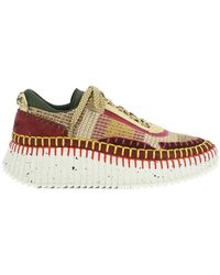 Chloé - Chloé Lower-Impact Mesh Nama Sneakers - Lyst