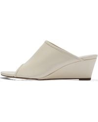 Aeyde - Solid Color Wedge Heeled Sandals - Lyst